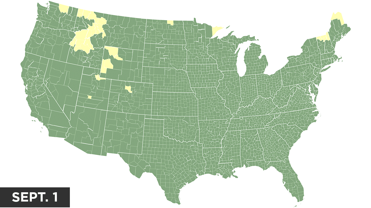 Fall color trends in the US