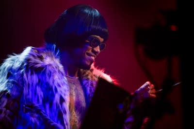 anderson .paak performing a dj set on stage