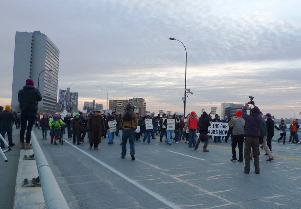 Bridge protest