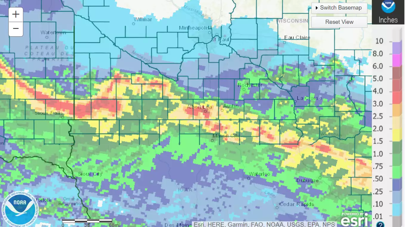Billiondollar rain? Storms soaked Minnesota's driest cropland Tuesday