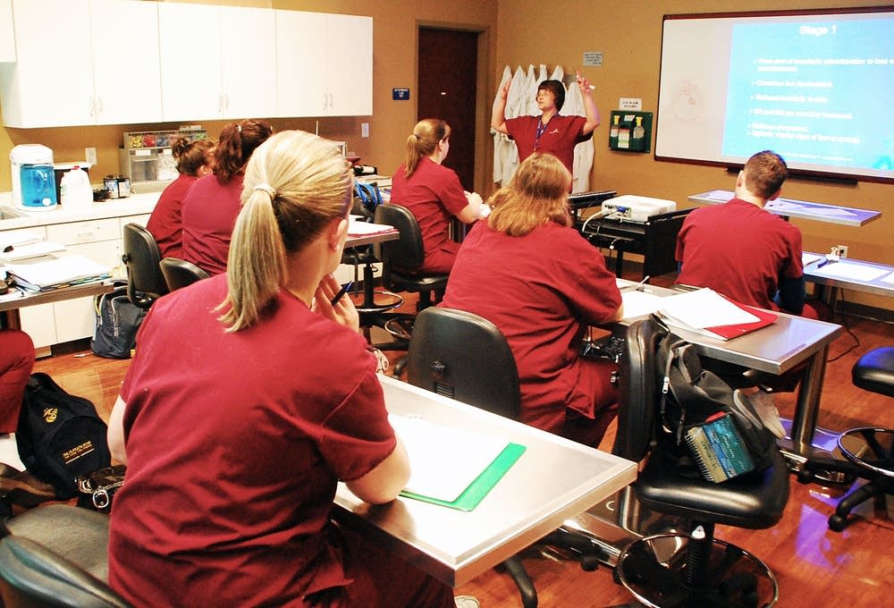 A Globe University classroom