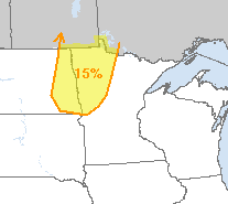 Yellow severe risk zone