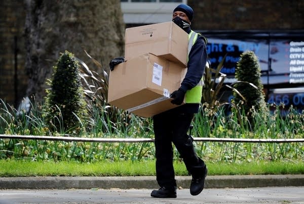 Cardboard makers have seen a big reduction in orders from corporate clients with more people working from home.