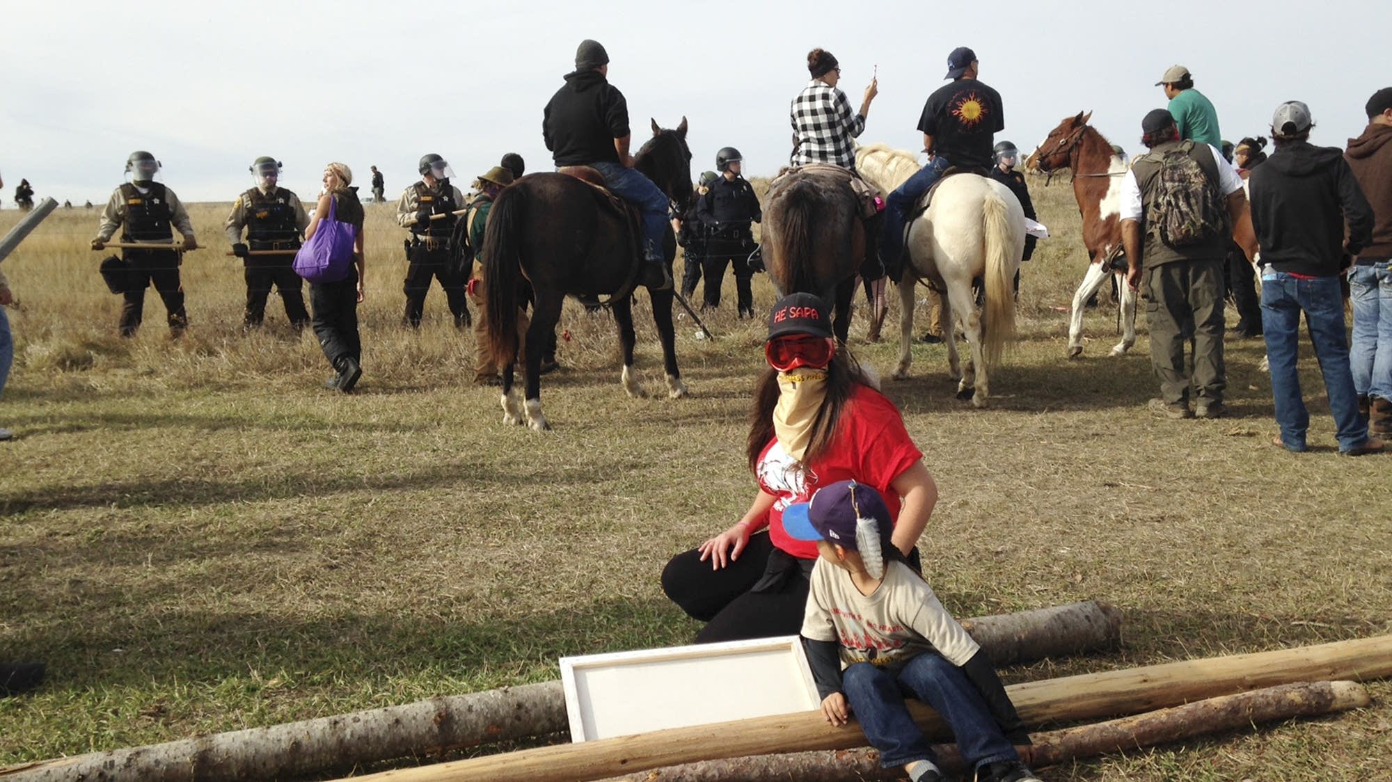 Police evict oil pipeline protesters from private land | MPR News