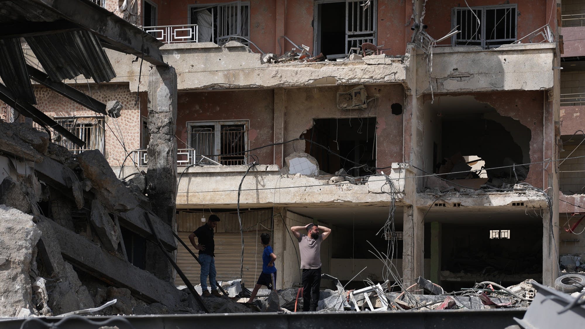 Iran reopens Strait of Hormuz, but Trump says blockade on Iranian ships and ports will stay in force