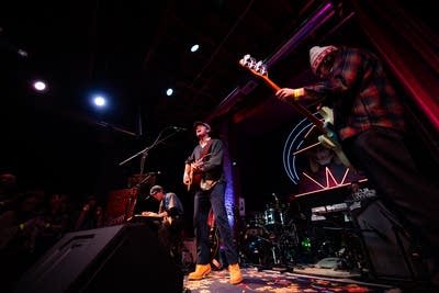 Band performing on stage