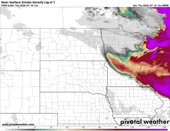 Smoky air and heat continue 