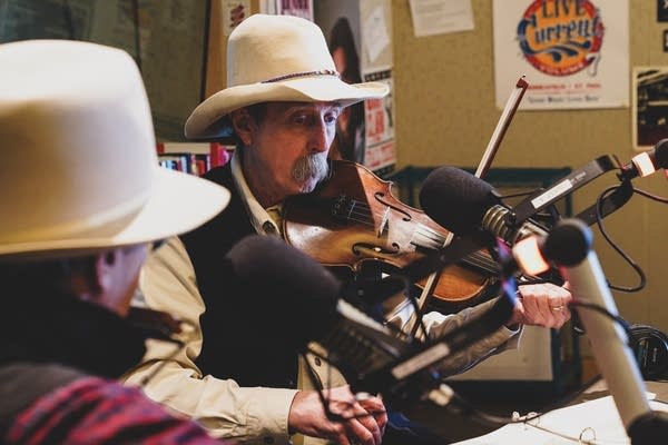 Charlie Maguire and Pop Wagner visit Radio Heartland
