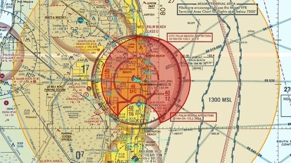 Winter White House shuts down air traffic