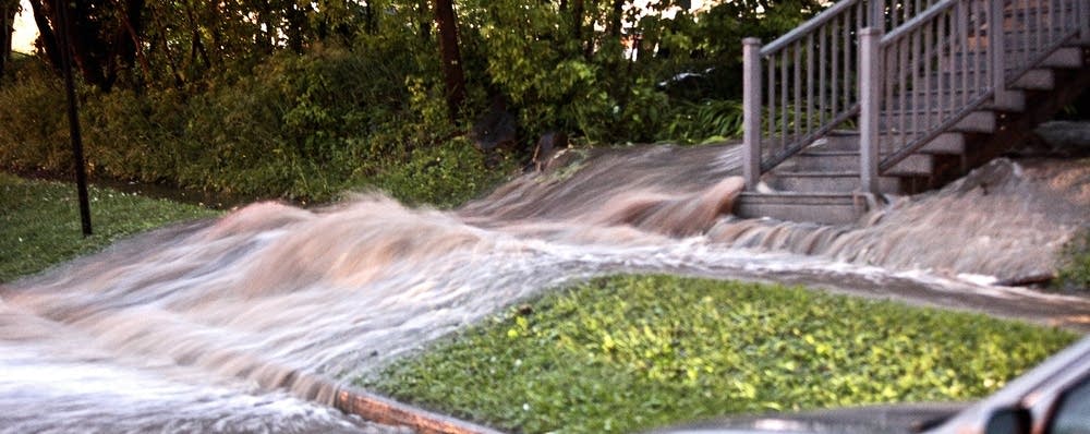 Flood waters