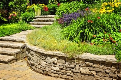 Natural stone landscaping