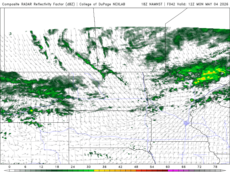 Forecast precipitation Monday 7 a.m. to 7 p.m.