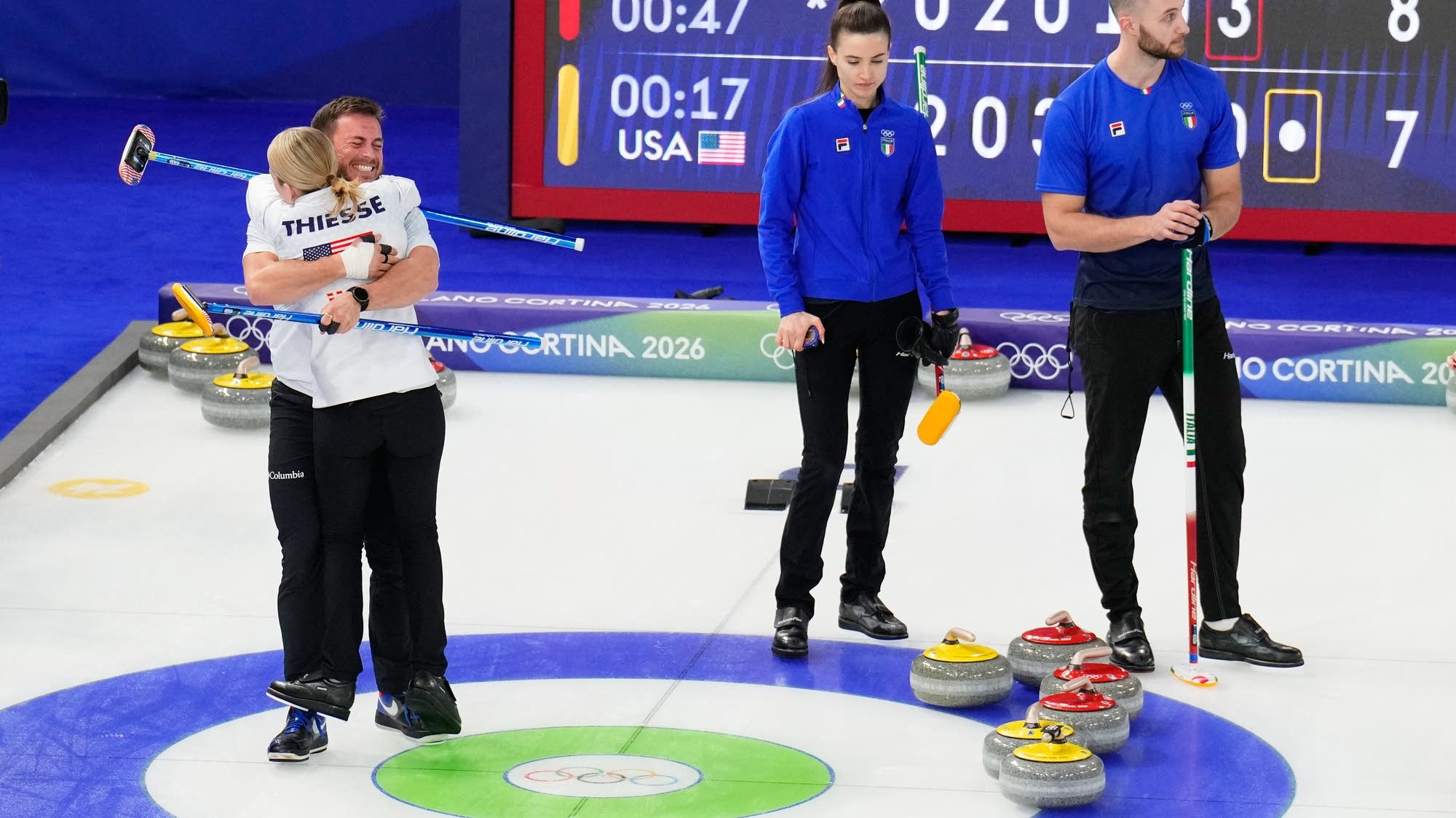 U.S. reaches first Olympic curling mixed doubles final, will face Swedish siblings for gold