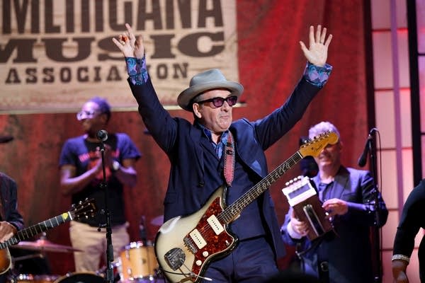 Elvis Costello performs onstage during the 2019 Americana Honors & Awards at Ryman Auditorium on September 11, 2019 in Nashville, Tennessee.