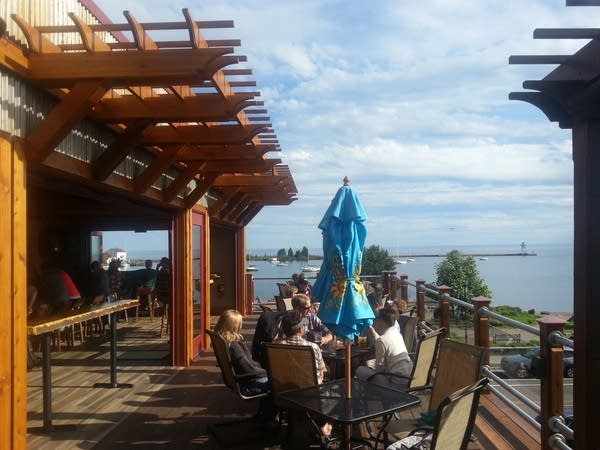 Gunflint Tavern roof deck