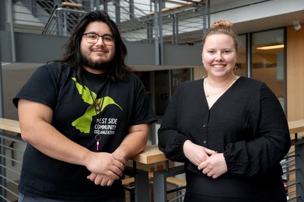 two people posing for a portrait