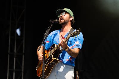 Shakey Graves performing on stage