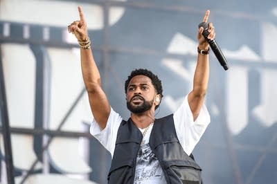 Big Sean performing in London in 2018