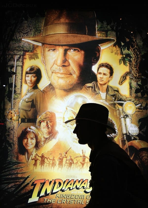 At a premier of the new "Indiana Jones" movie