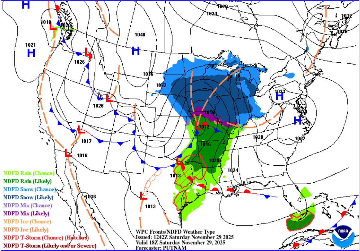Surface analysis for Saturday