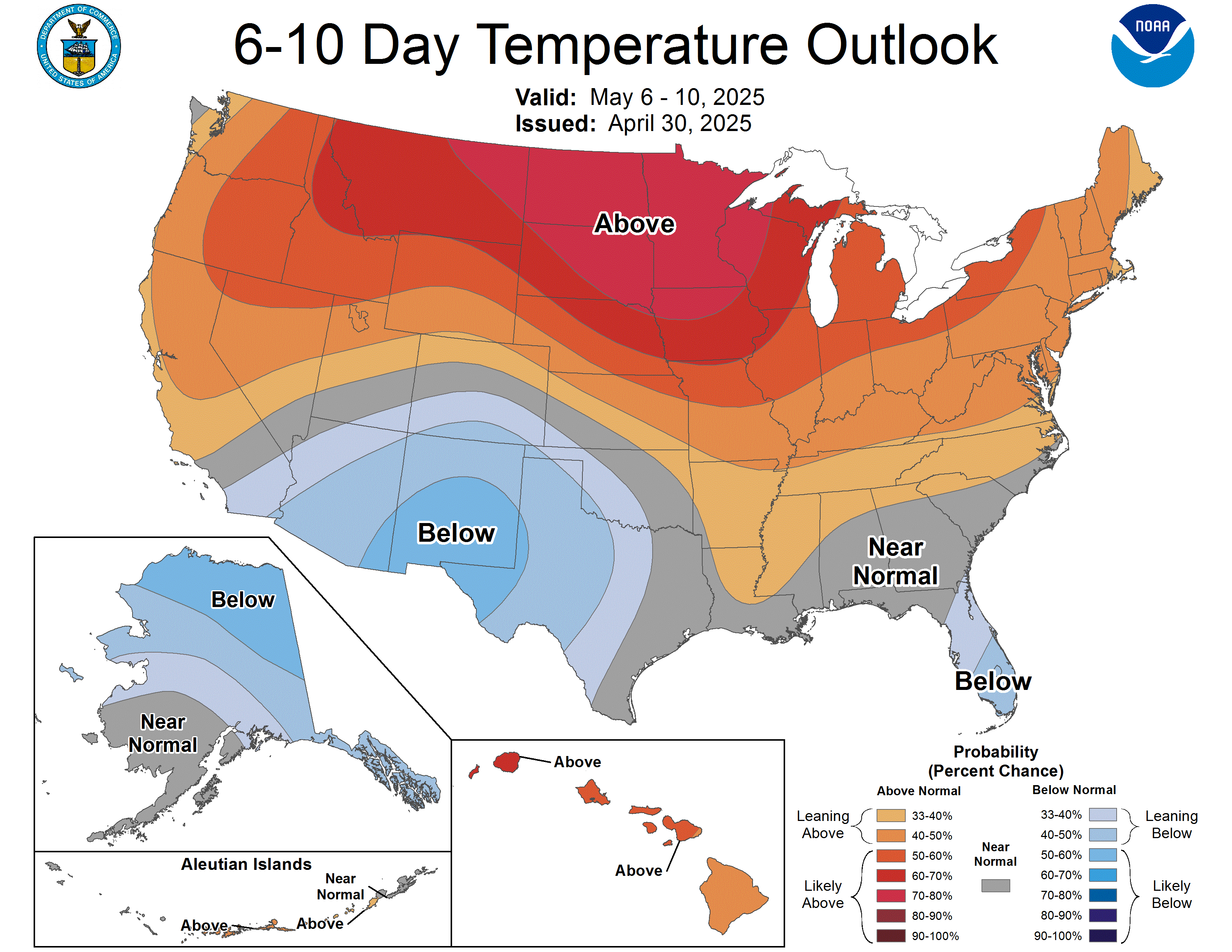 6-10 day temperature outlook