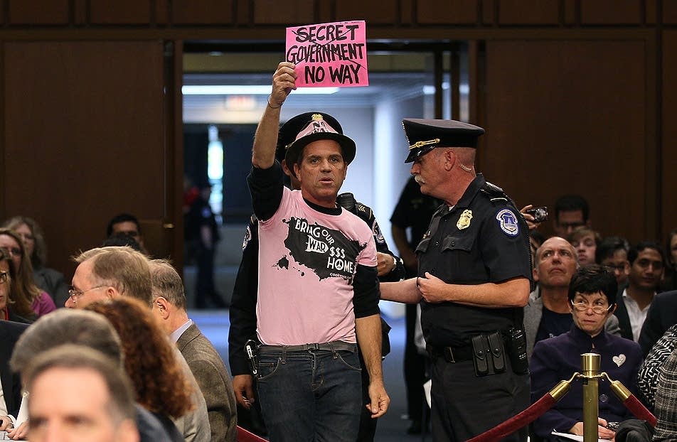 Super committee protester