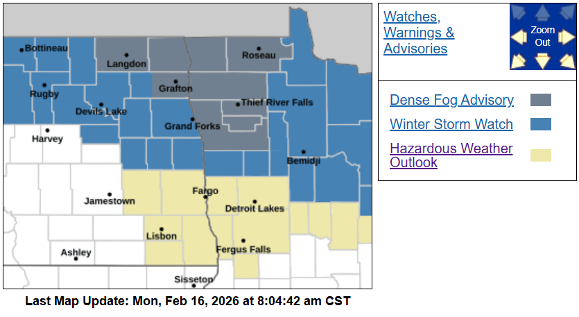 Dense fog advisory
