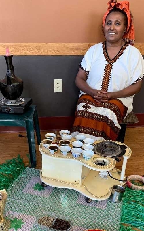 Ethiopian coffee ceremony