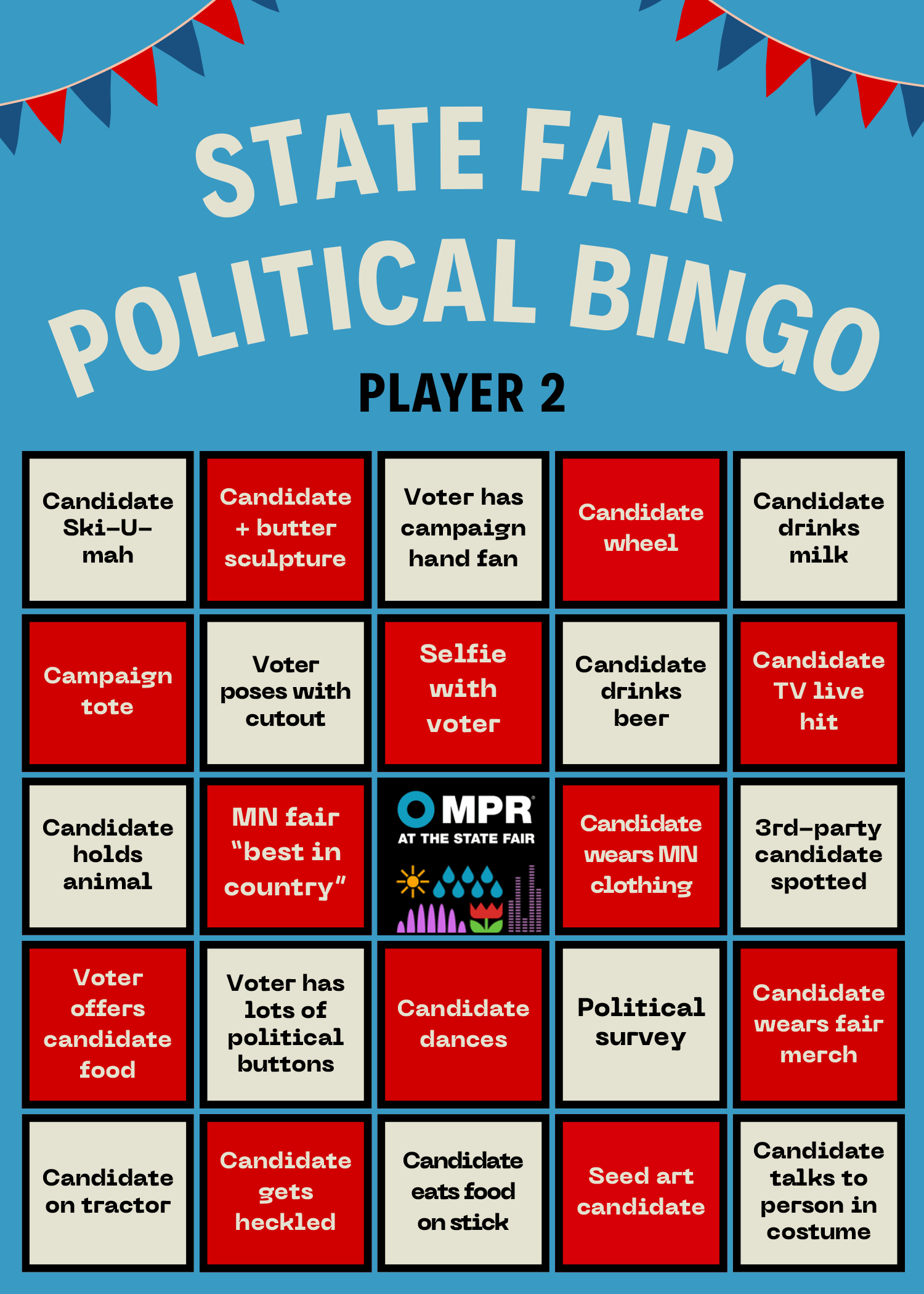 State fair political bingo player 2