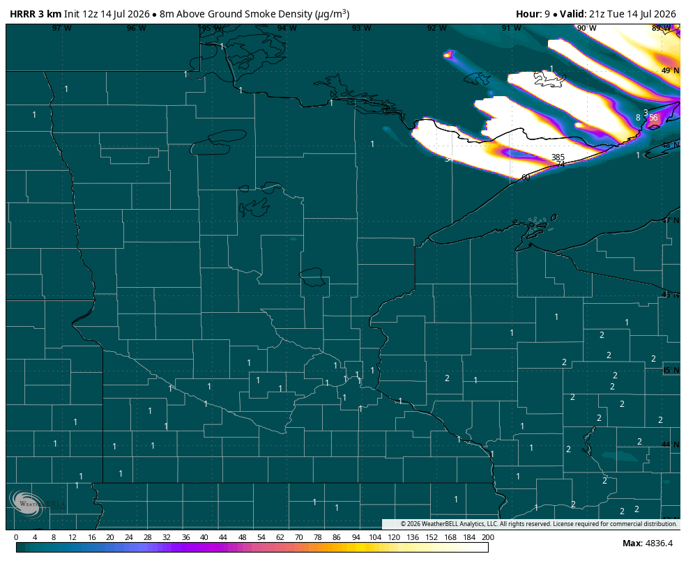 Smoke plume