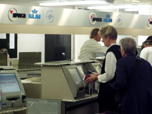 Northwest Airlines ticket counter