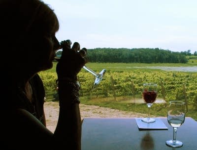 Sampling wine