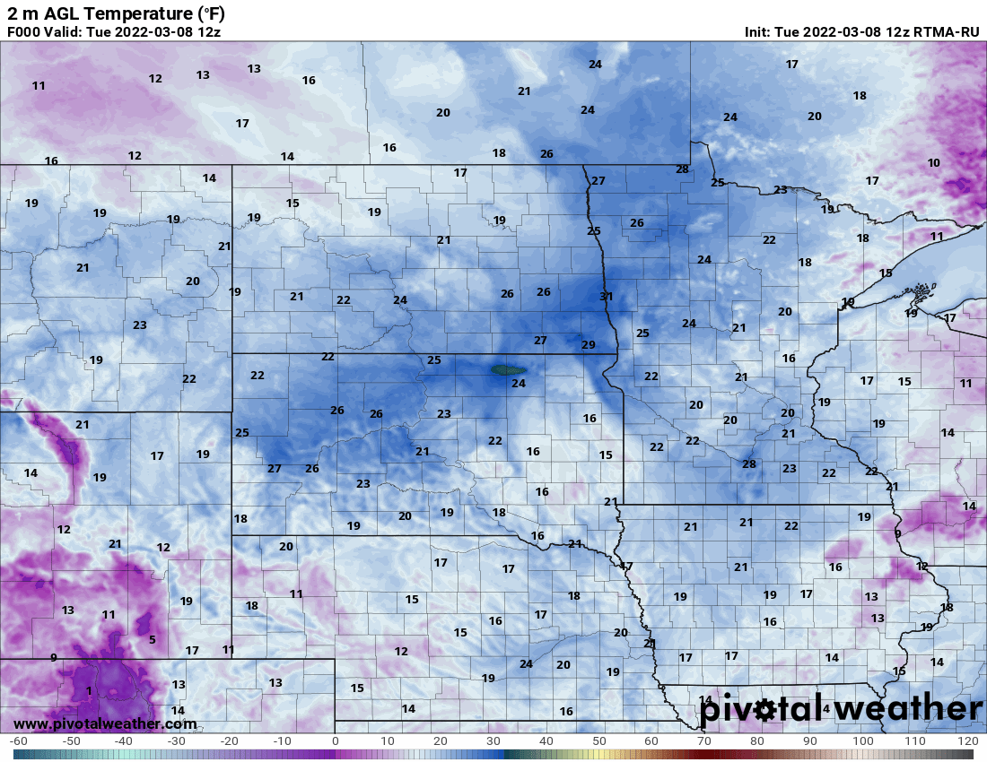 temps early Tues