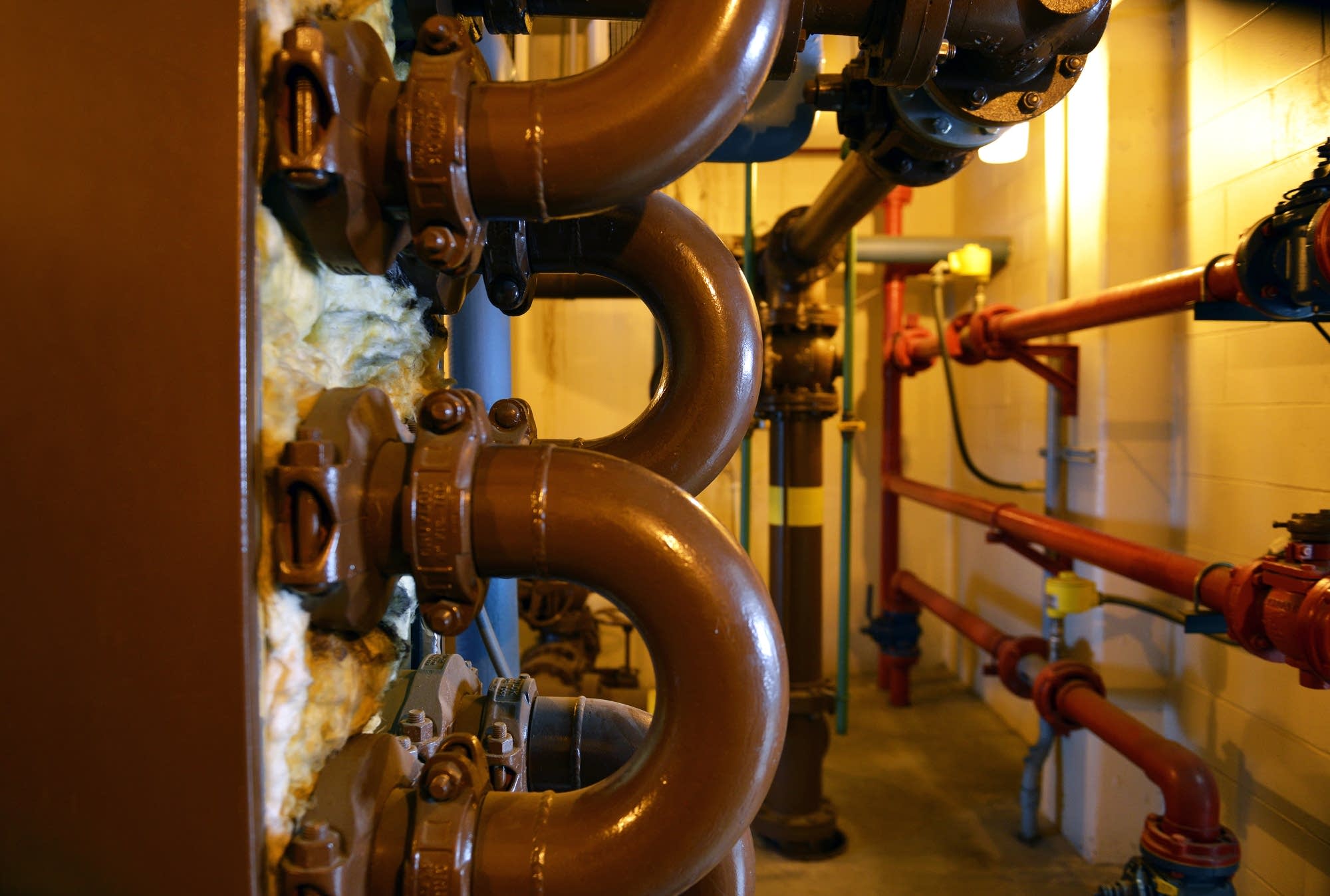 The digester gallery at the Detroit Lakes wastewater treatment plant.