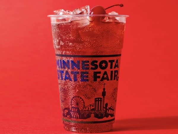 a beverage in a plastic cup