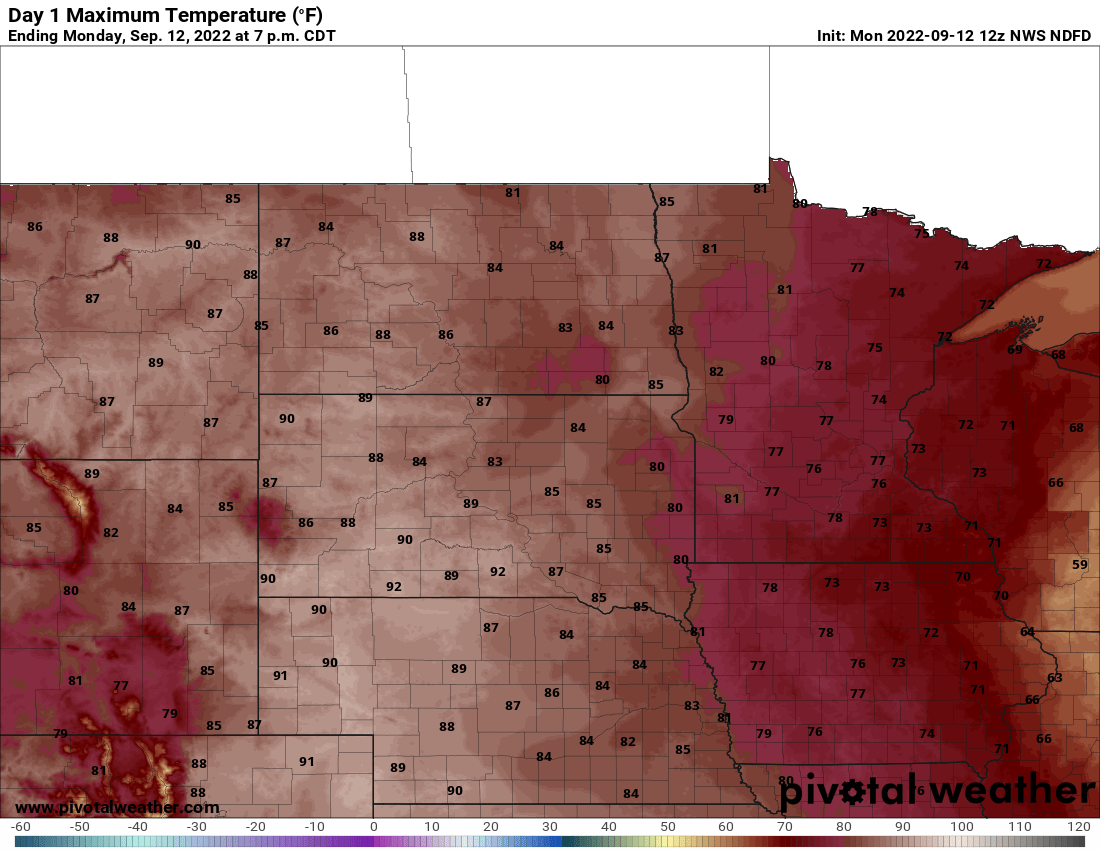 Nice Monday, temperatures warming through the week