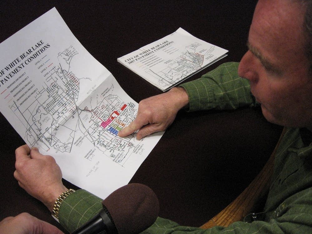 Map of street conditions