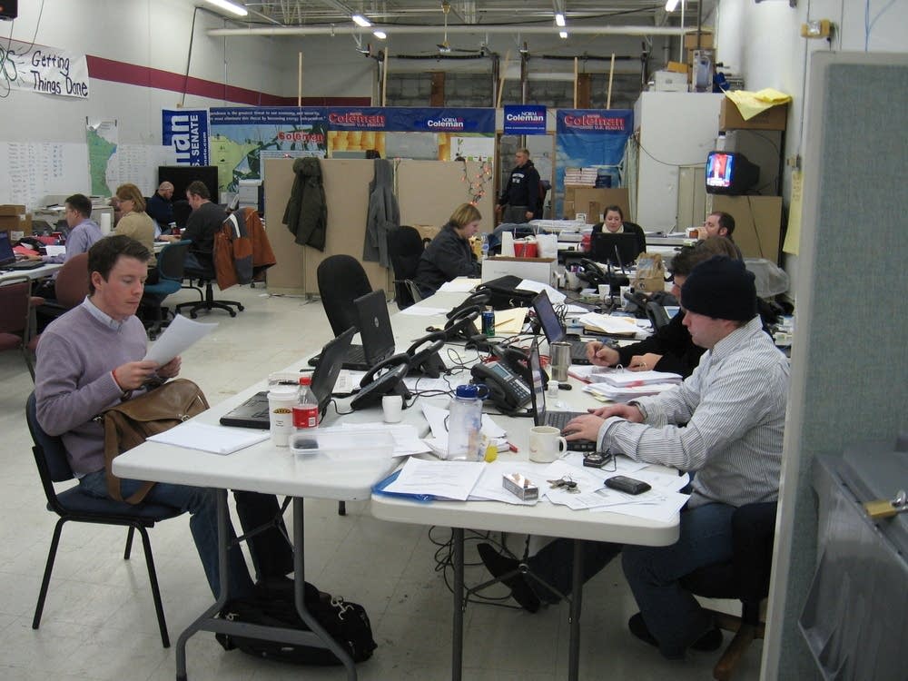 Hard at work in Coleman headquarters