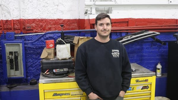 Charlie Salino runs the auto repair shop his dad bought in the 1980s. At 35, he's younger than the average auto technician.