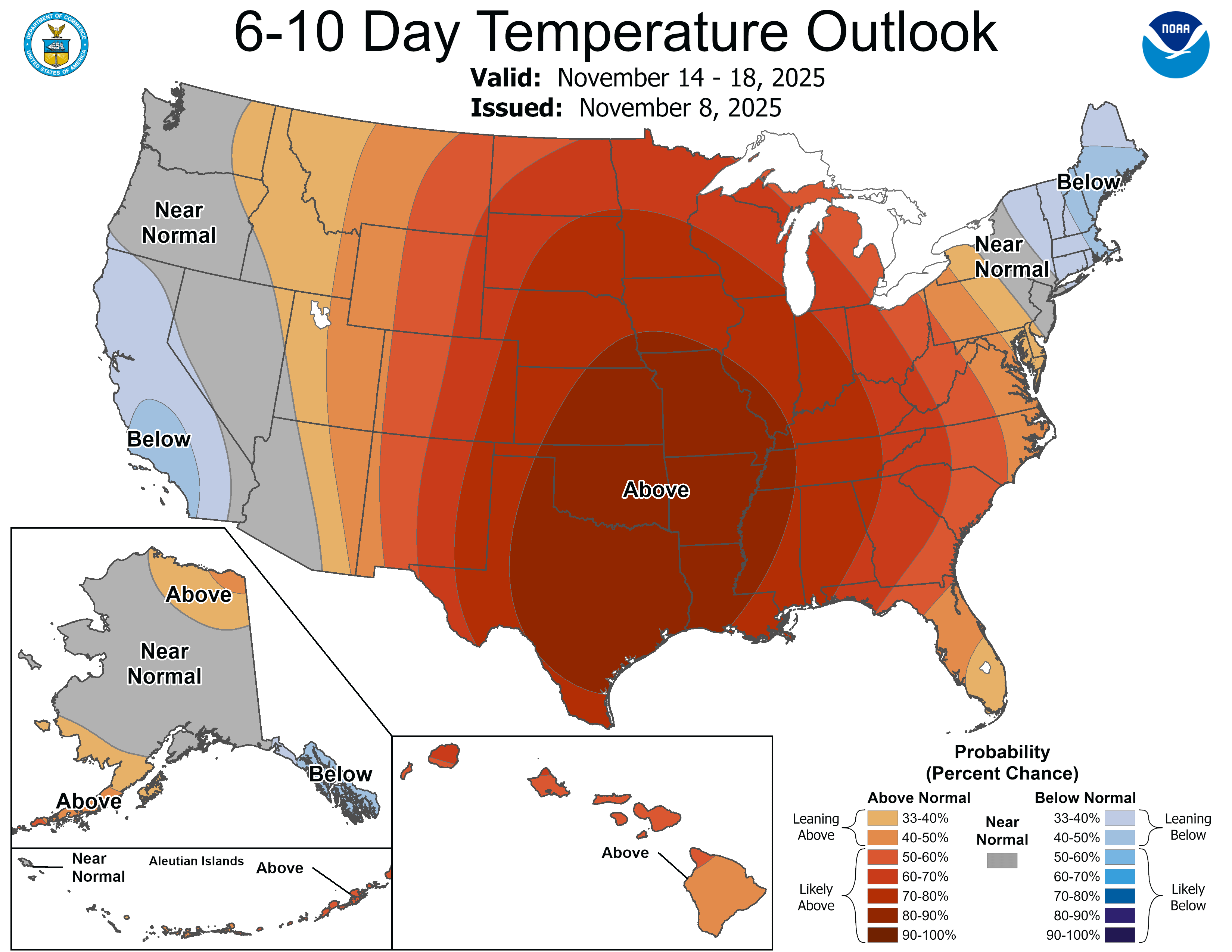 6-10 day temperature outlook