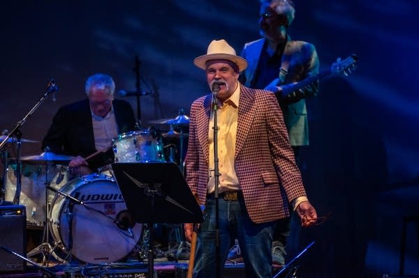 John Munson performs onstage at Munson Fest, a benefit concert in his honor, at the Fitzgerald Theater in St. Paul on Thursday, May 1, 2025.