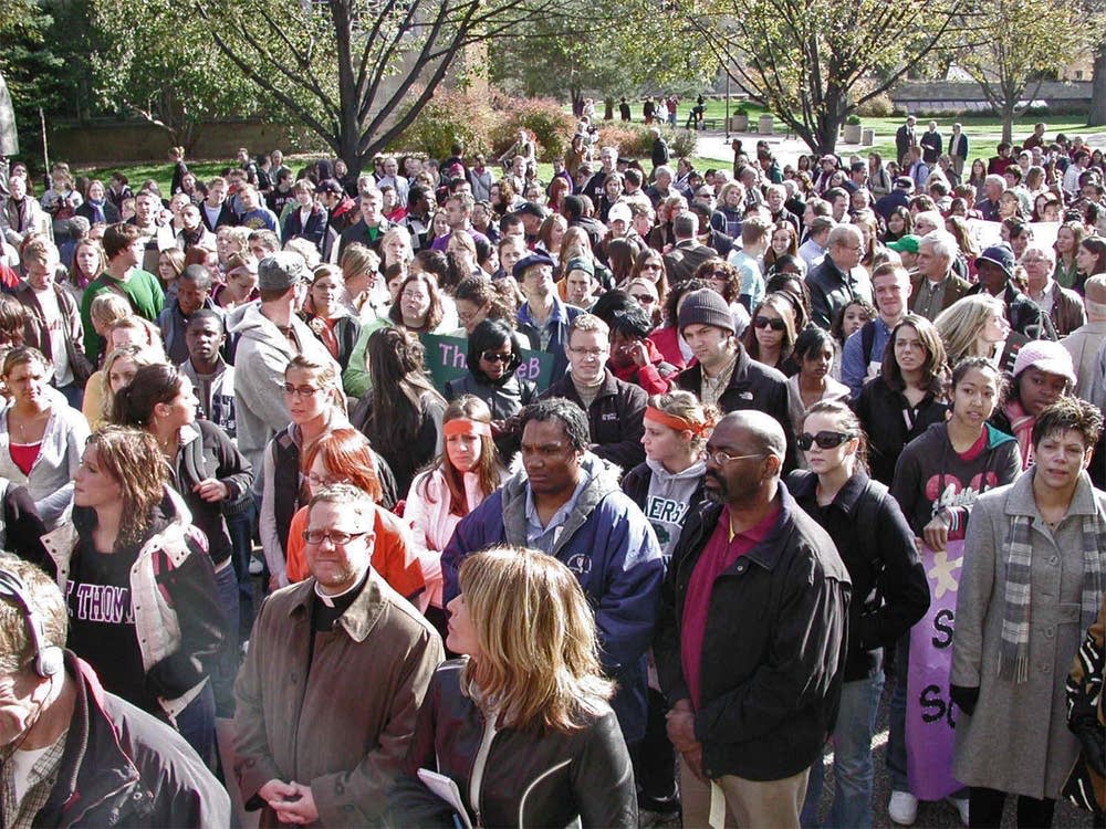 Anti-hate protesters