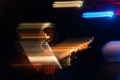 lutalo performing on stage