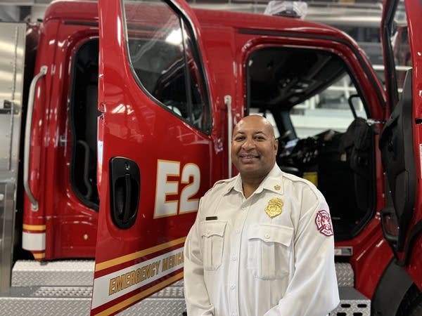 5359b3-20251027-man-outside-firetruck-600 Fire Chief Brian Tyner talks about his 30 years with the Minneapolis Fire Department