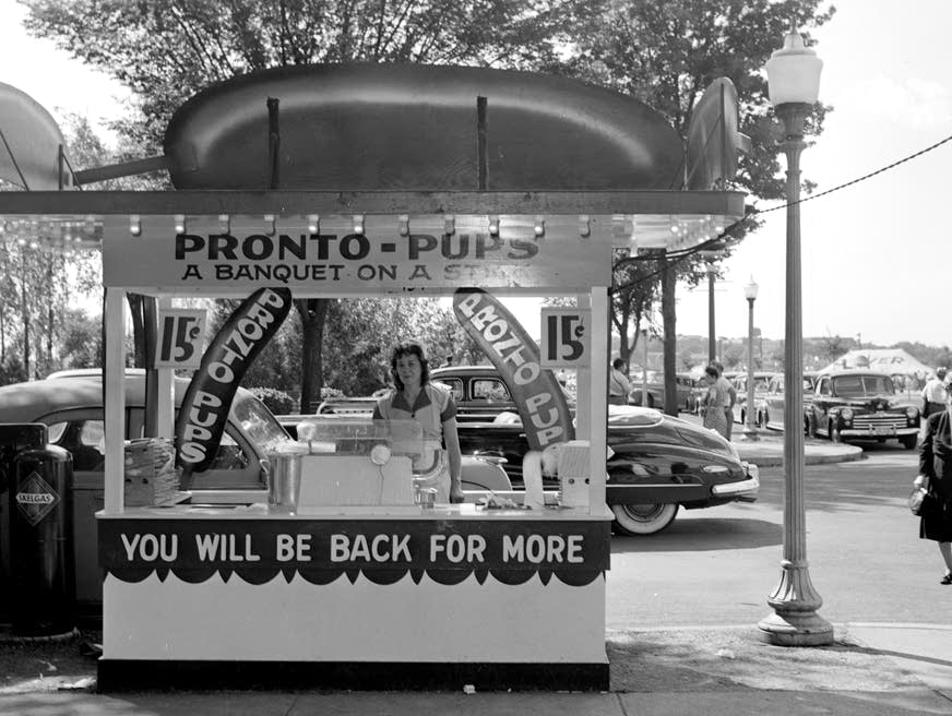 One of Pronto Pups' original state fair booths