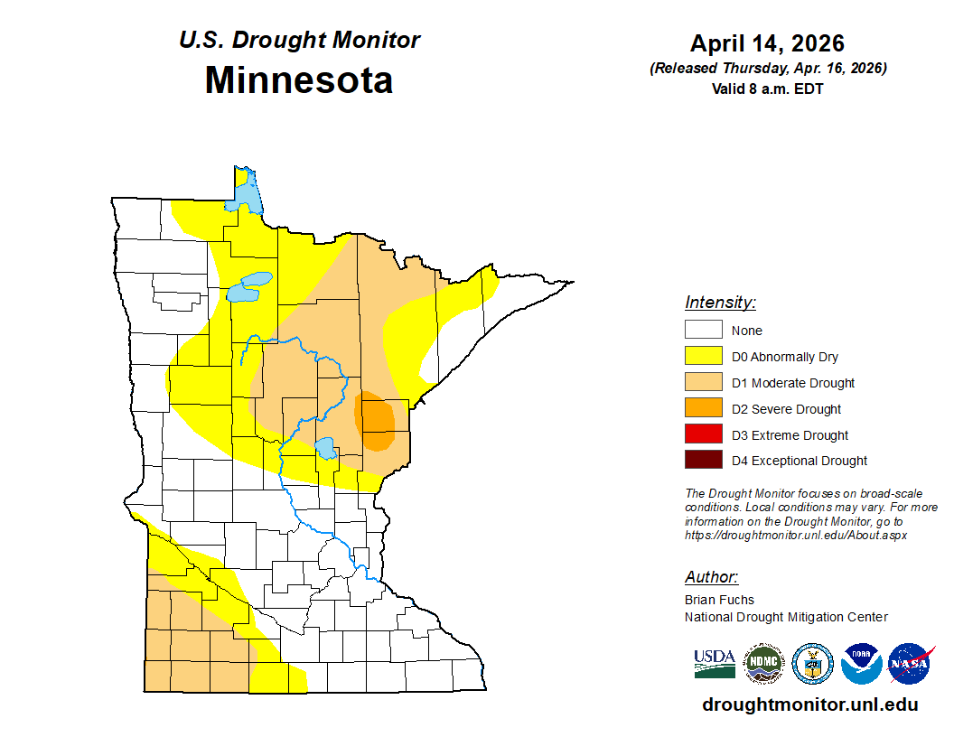 Drought monitor 4-16-26