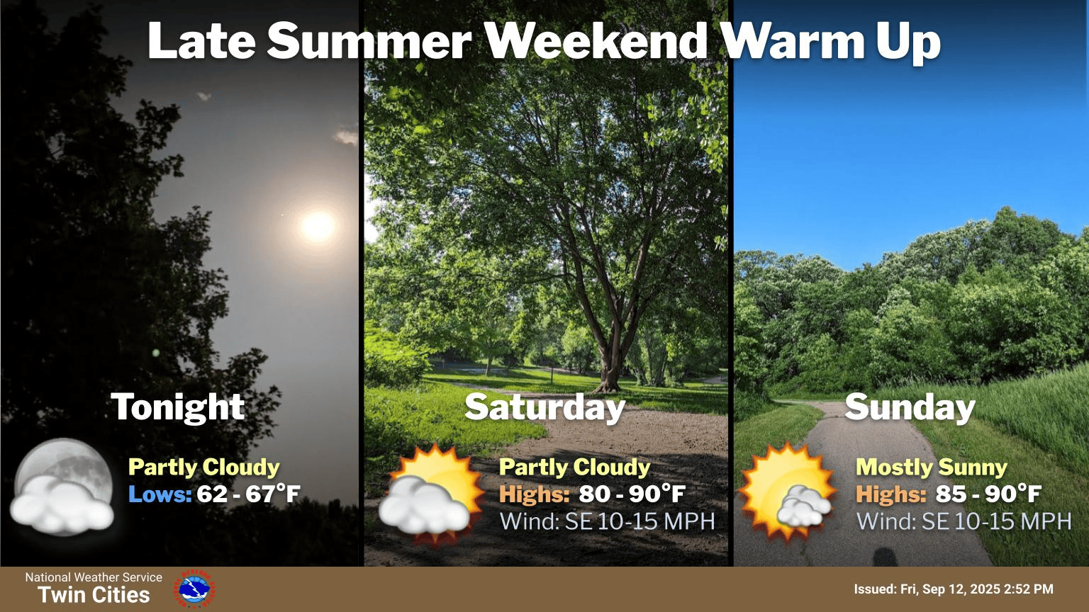 Summery weekend: A shot at 90 degrees on Sunday
