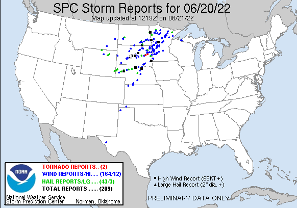 SPC storm reports