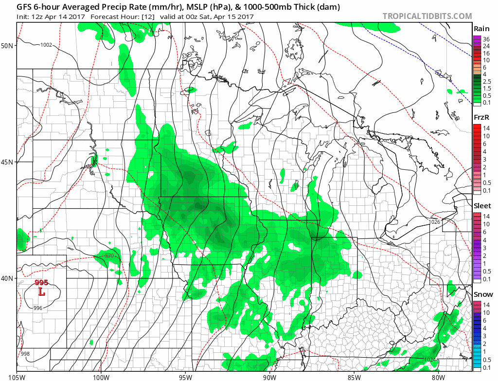 Rainy Friday night, Saturday PM; sunny Easter Sunday