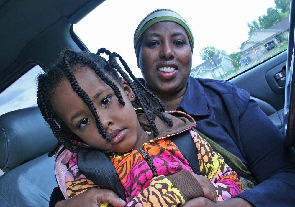 Lul Omar and her daughter